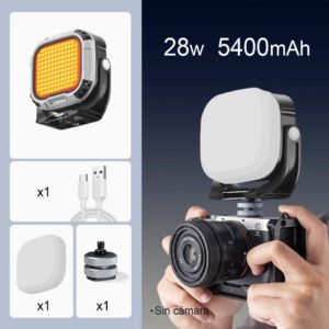 Luz de relleno portátil MARTVSEN R7 PRO, 28W, 5400mAh, 2700-6500K