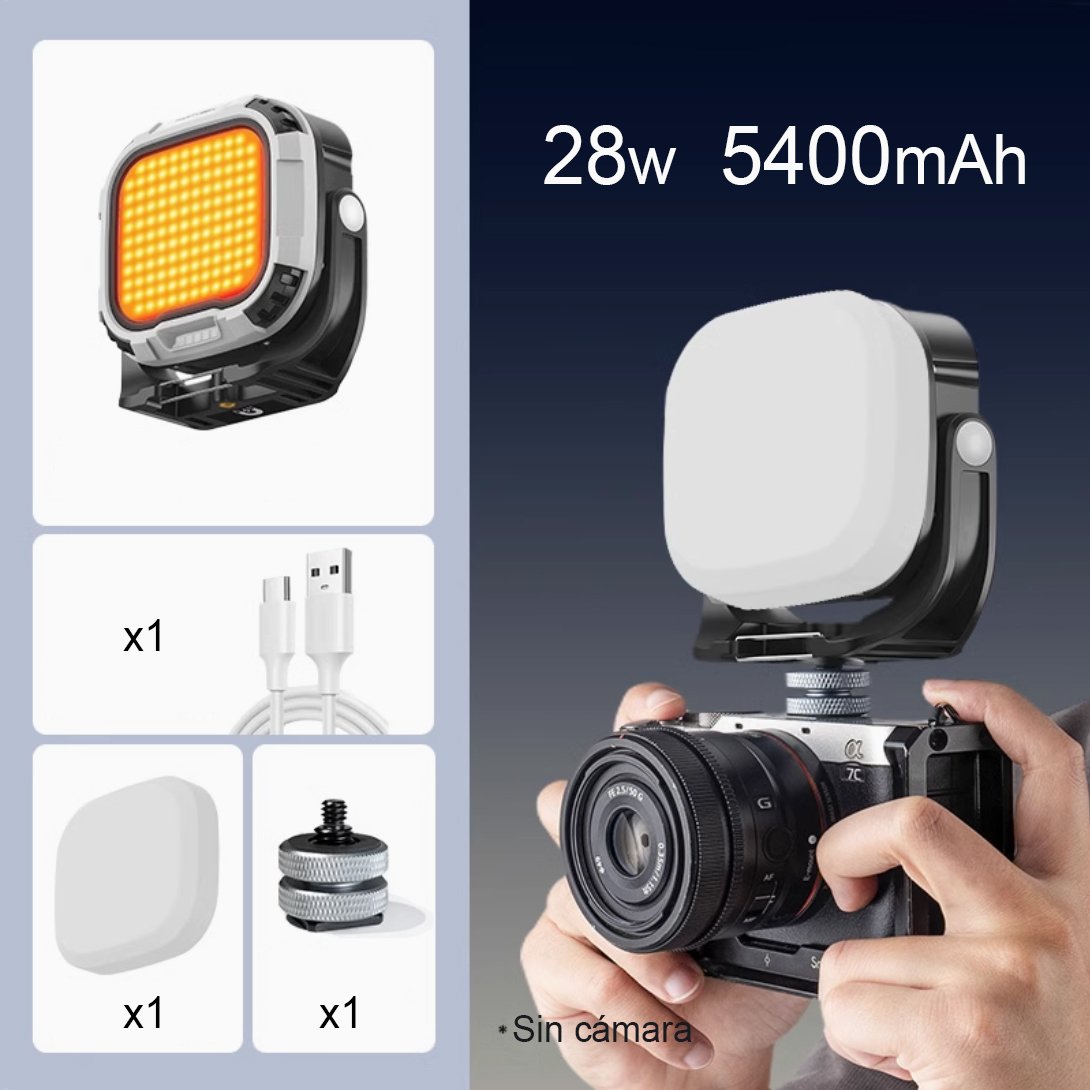 Luz de relleno portátil MARTVSEN R7 PRO, 28W, 5400mAh, 2700-6500K - Image 5