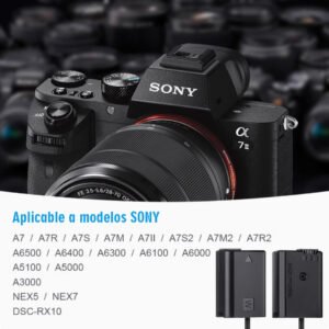 Batería falsa NP-FW50 adecuada para Sony a7r2 a7m2 a6000 a6100