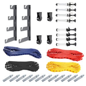 NEEWER Sistema de soporte de fondo manual de montaje en pared de 4 rodillos, capacidad de carga por rodillo: 22 lb/10 kg