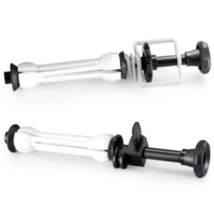 NEEWER Sistema de soporte de fondo manual de montaje en pared de 4 rodillos, capacidad de carga por rodillo: 22 lb/10 kg