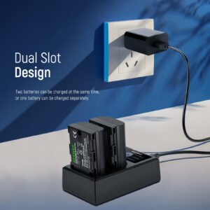 Neewer LP-E6NH - Juego de cargador de batería de repuesto para Canon EOS R7 R5, 5D III IV, 6D II...