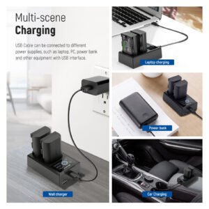 Neewer LP-E6NH - Juego de cargador de batería de repuesto para Canon EOS R7 R5, 5D III IV, 6D II...