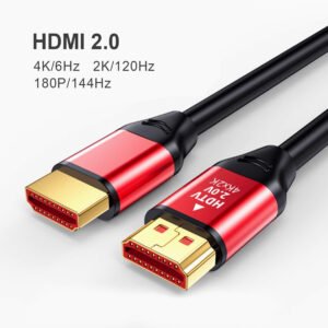 HDMI 2.0, 4K/6Hz, 2K/120Hz, 180P/144Hz, 20metros
