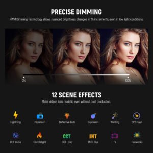 NEEWER CB300B 320W LED Video Light con 2.4G/APP Control remoto, iluminación de salida continua