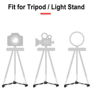 KINGJOY VX-600 - Trípode resistente para fotografía, ruedas Dolly, soportes ajustables para patas