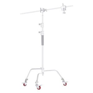 Neewer Juego de 3 ruedas giratorias profesionales con 2.953 in/75mm de diámetro, compatible con soporte C