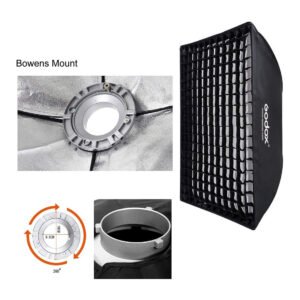 Godox Speedlite Softbox 60x90cm con rejilla Bowens para retrato