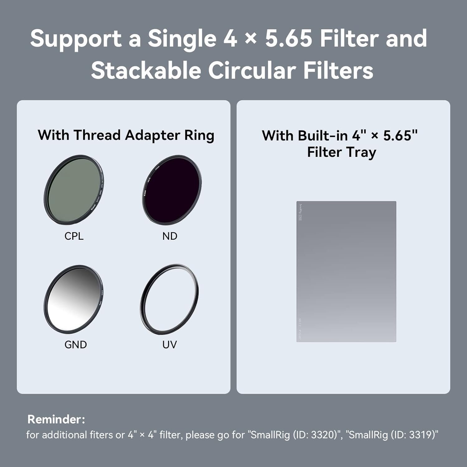 SmallRig Mini Matte Box Lite, DSLR Matte Box con bandera superior de fibra de carbono - Image 7