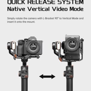 Hohem iSteady MT2 Kit estabilizador de cámara con rastreador AI/luz de llenado magnética, estabilizador cardán de 3 ejes todo en uno