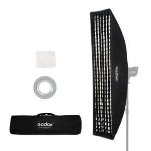 Godox Softbox Bowens Mount FW30x120CM - Tira de rejilla de panal de abeja de 12 x 47 pulgadas