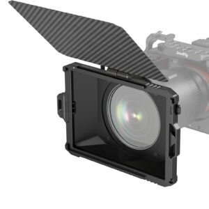 SmallRig Mini Matte Box Lite, DSLR Matte Box con bandera superior de fibra de carbono