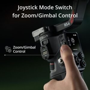 DJI RS 4, estabilizador cardán de 3 ejes, Disparo vertical nativo de 2ª generación, Joystick de interruptor de 2 modos, brazos de eje