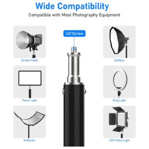 Soporte de luz resistente de 2.88 metro