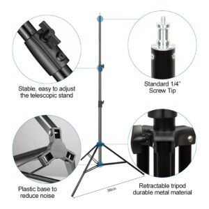 Soporte de luz resistente de 2.88 metro