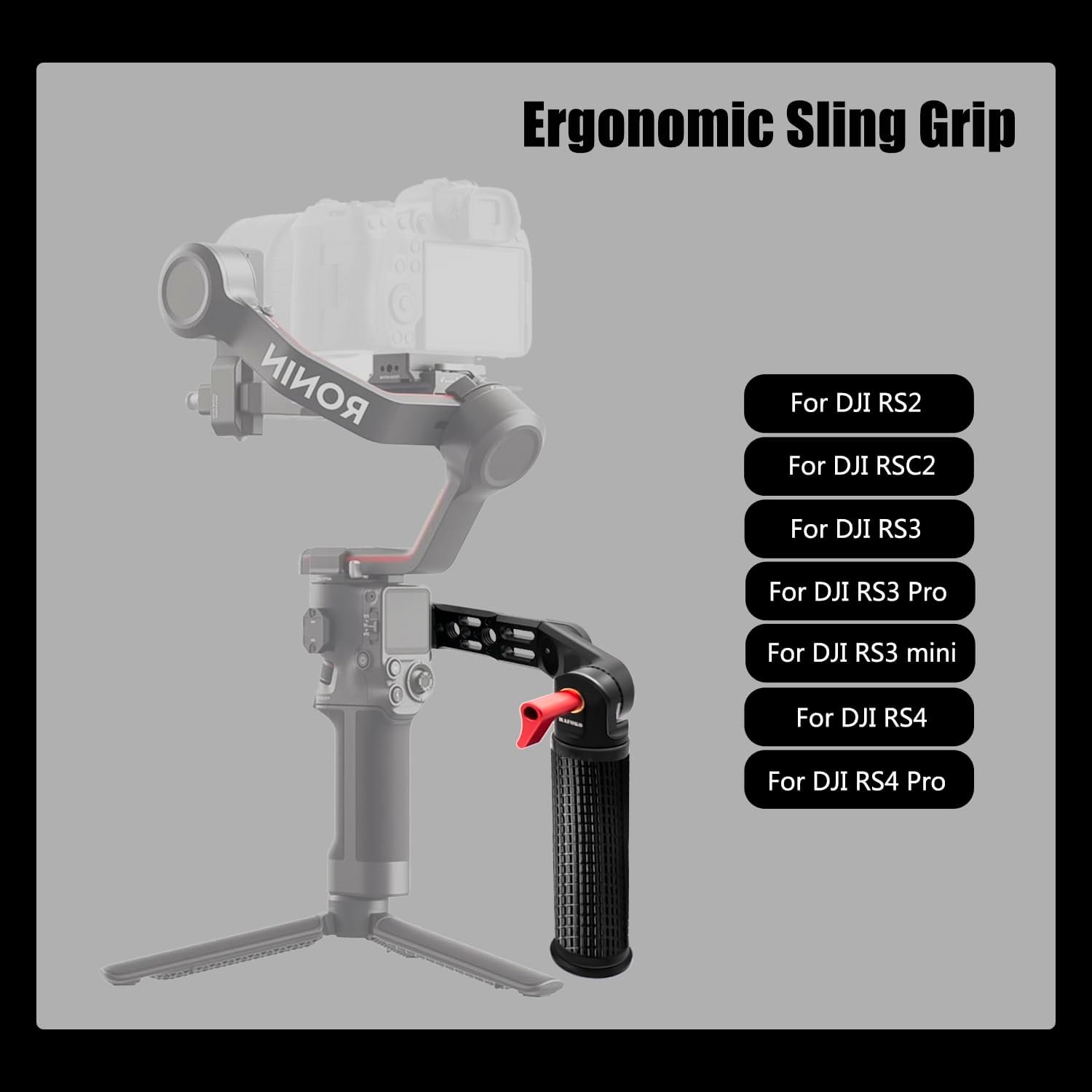 Mango RS4 RS3 Mango ajustable con abrazadera OTAN compatible con DJI RS4/RS4 PRO/RS3 Mini/RS3/RS3 Pro/RS2/RSC2 - Image 2