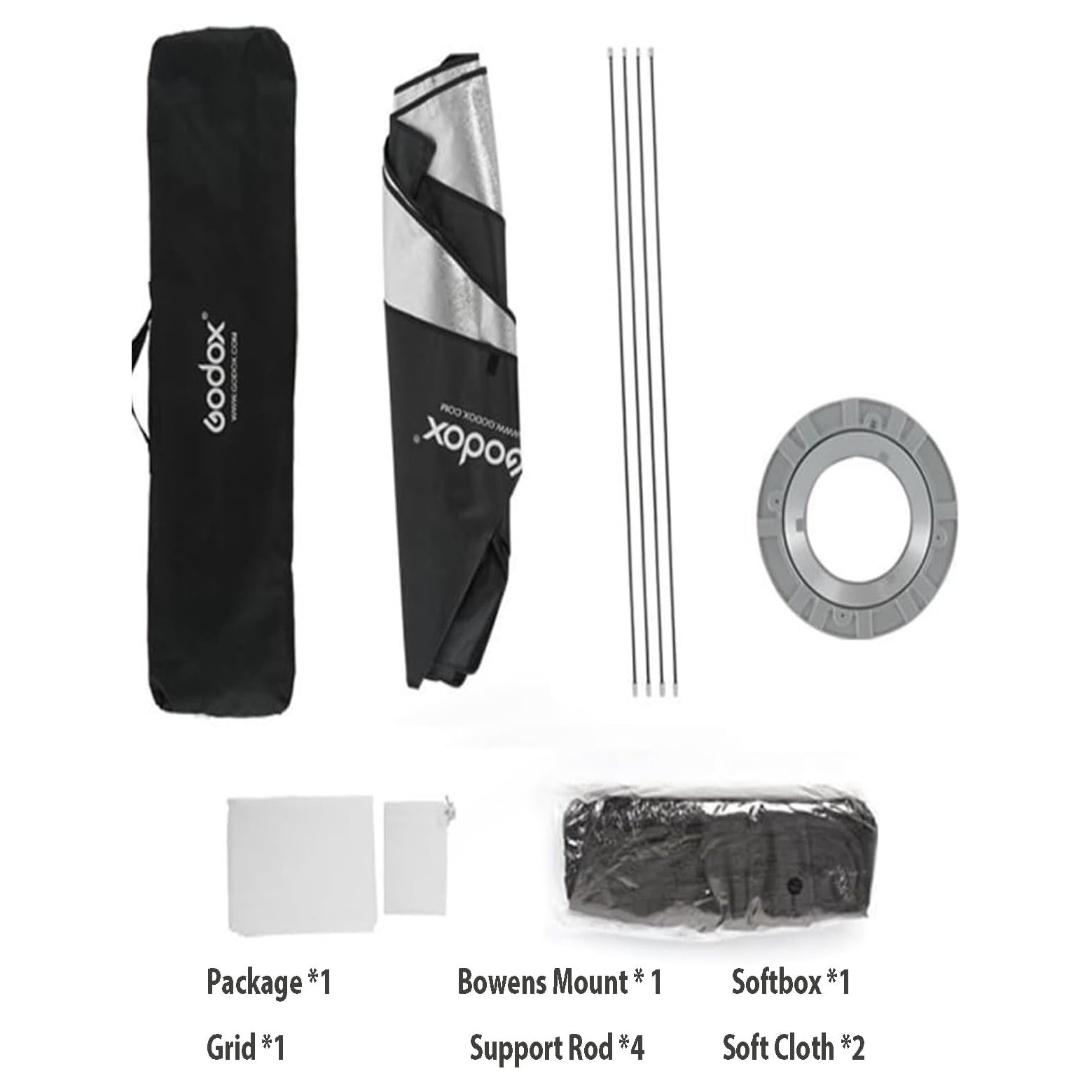 Godox Softbox Bowens Mount FW30x120CM - Tira de rejilla de panal de abeja de 12 x 47 pulgadas - Image 9