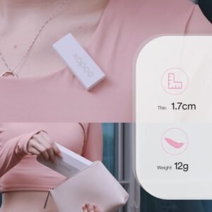 Godox MoveLink Mini micrófono inalámbrico, 328.1 ft (328 pies), micrófono inalámbrico con cancelación de ruido de 2.4 GHz