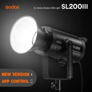 Godox Luz de video LED SL200III, 200W 95600Lux 5600K ± 200K CRI96+ TLCI97+