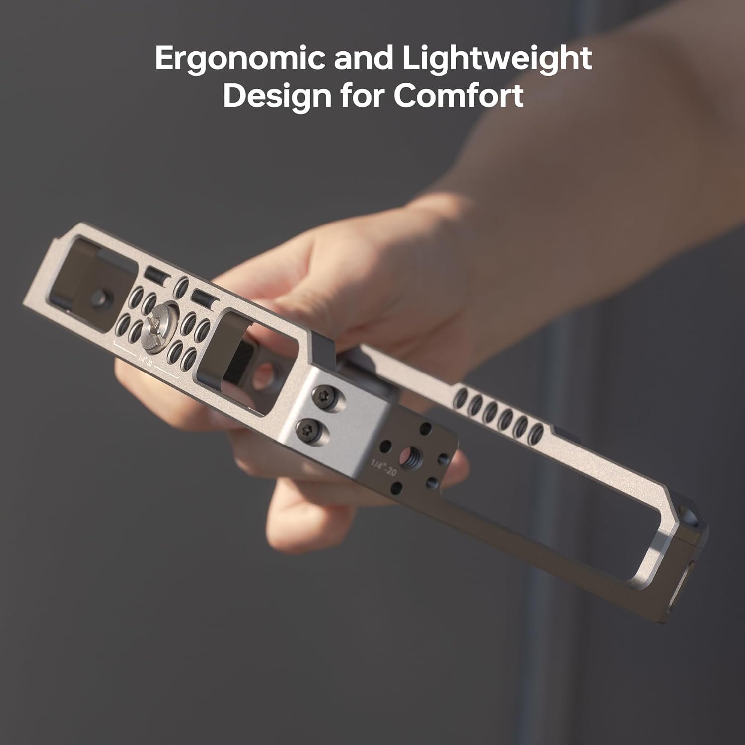 VILTROX Jaula de monitor para DC-X2/DC-X3 - Marco protector de aluminio duradero con soportes de zapata fría y agujeros roscados para expansión de accesorios - Image 3