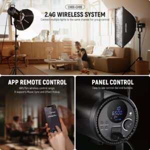 NEEWER CB300B 320W LED Video Light con 2.4G/APP Control remoto, iluminación de salida continua