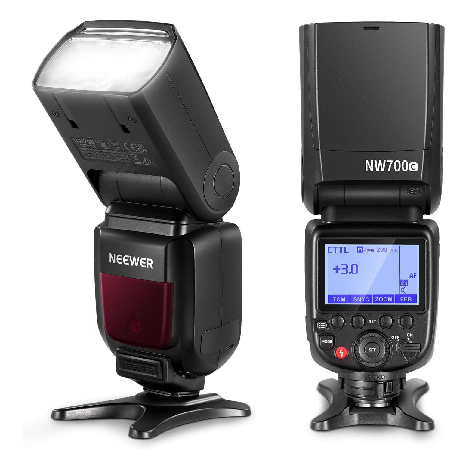 NEEWER NW700-C TTL Flash Speedlite compatible con cámaras Nikon DSLR, 1/8000s de sincronización de alta velocidad Speelight, salida 1/1-1/256