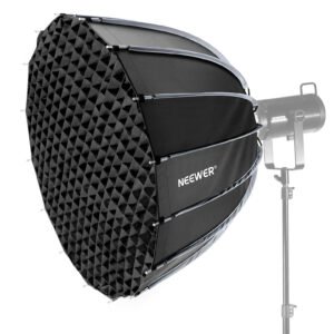 NEEWER NS90P 35.4"/90cm Parabolic Softbox Bowens Mount, liberación rápida con difusores/rejilla/bolsa