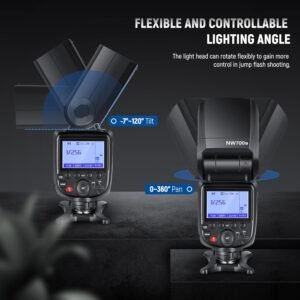 NEEWER NW700-C TTL Flash Speedlite compatible con cámaras Nikon DSLR, 1/8000s de sincronización de alta velocidad Speelight, salida 1/1-1/256