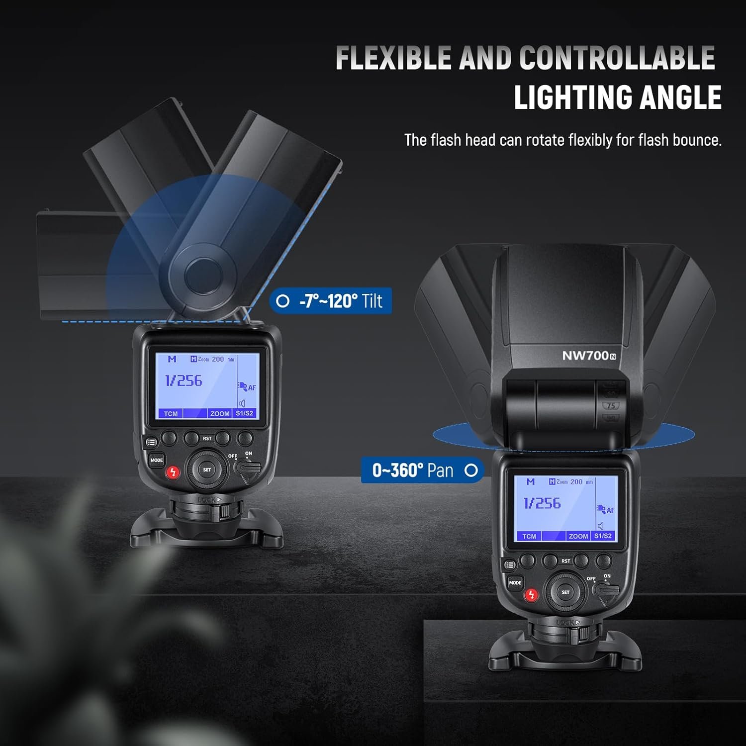 NEEWER NW700-N TTL Flash Speedlite compatible con cámaras Nikon DSLR, 1/8000s de sincronización de alta velocidad Speelight, salida 1/1-1/256 - Image 6