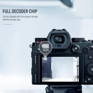 NEEWER DMW-BLK22 - Juego de batería y cargador de repuesto, 2 baterías de 2400 mAh y cargador USB de doble canal tipo C