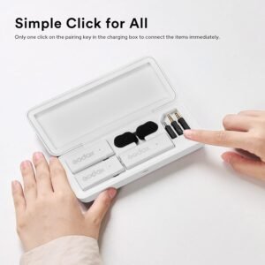 Godox MoveLink Mini micrófono inalámbrico, 328.1 ft (328 pies), micrófono inalámbrico con cancelación de ruido de 2.4 GHz