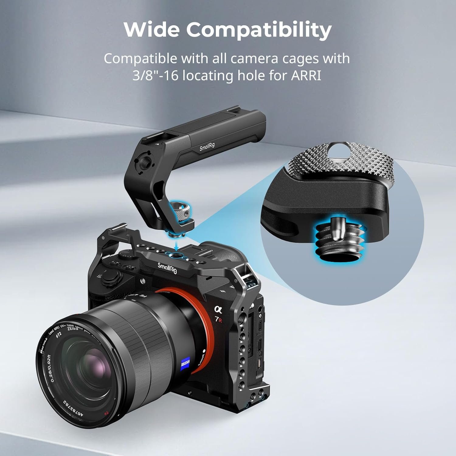 Smallrig Lightweight Top Handle with 3/8"-16 Locating Pins for ARRI, - 4757 - Image 2