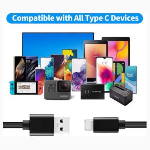 Cable de datos USB C de 1 m de transferencia de 10 Gbps, cable USB C 3.2 Gen 2 a USB