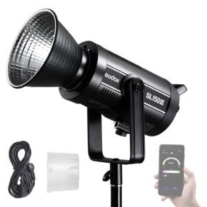 Godox SL150III Luz de video LED, luz continua LED de 160W 73600Lux con efe