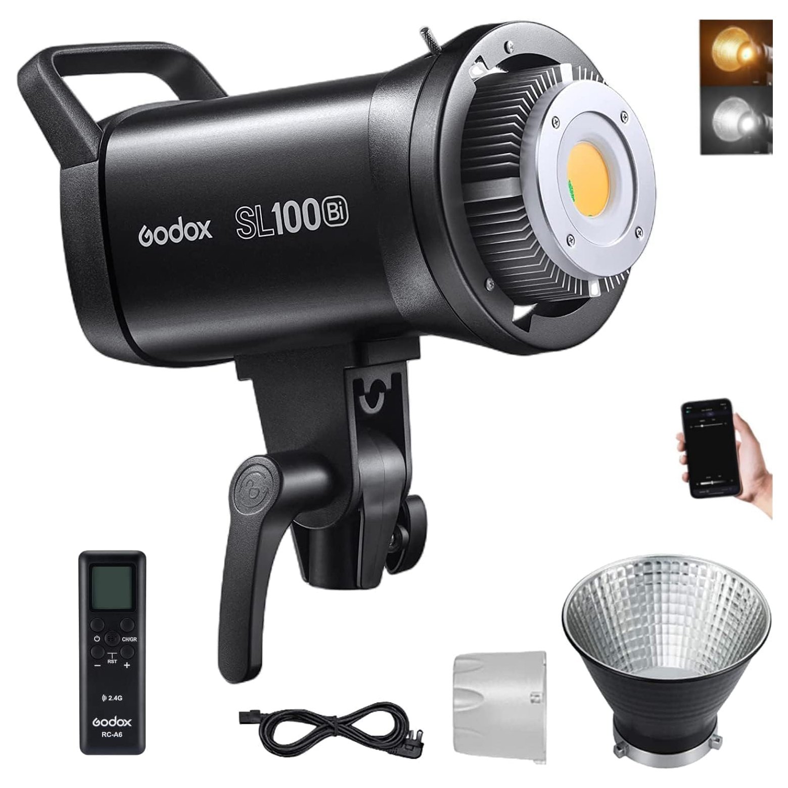 Godox SL100Bi, 100W, 32100Lux, 2800K-6500K
