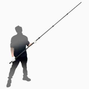 Portable Handheld Boom Pole, 4 Section Stretchable Handheld Aluminum Alloy Microphone Boom Arm (100-320cm)