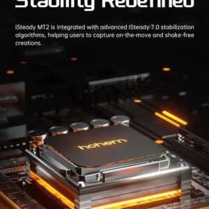 Hohem iSteady MT2 Kit estabilizador de cámara con rastreador AI/luz de llenado magnética, estabilizador cardán de 3 ejes todo en uno