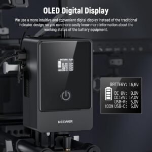 Neewer Mini batería de montaje en V PS099E, 6800mAh 99Wh 14.5V