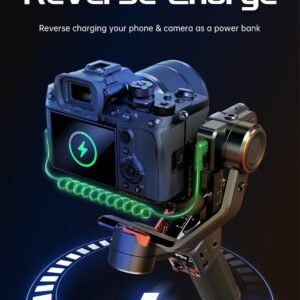 Hohem iSteady MT2 Kit estabilizador de cámara con rastreador AI/luz de llenado magnética, estabilizador cardán de 3 ejes todo en uno