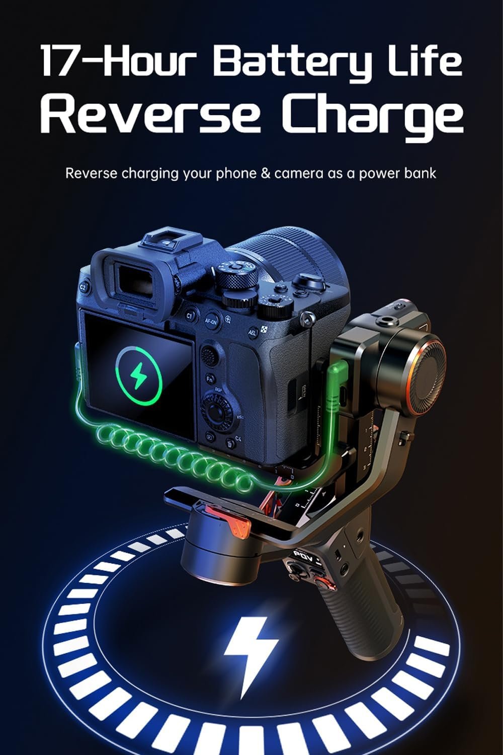 Hohem iSteady MT2 Kit estabilizador de cámara con rastreador AI/luz de llenado magnética, estabilizador cardán de 3 ejes todo en uno - Image 7