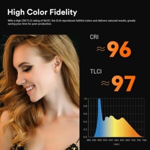 Godox Luz de video LED SL200III, 200W 95600Lux 5600K ± 200K CRI96+ TLCI97+