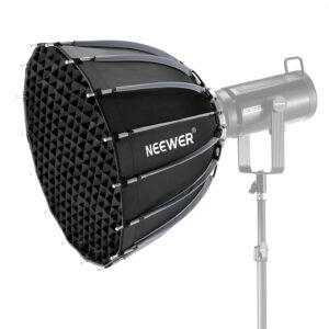 NEEWER 22"/55cm Parabolic Softbox Bowens Mount, liberación rápida con difusores/rejilla/bolsa