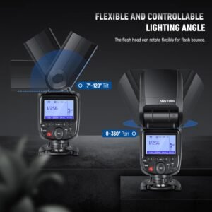 NEEWER NW700-S TTL Flash Speedlite compatible con cámaras DSLR Sony, 1/8000s de sincronización de alta velocidad, salida 1/1-1/256