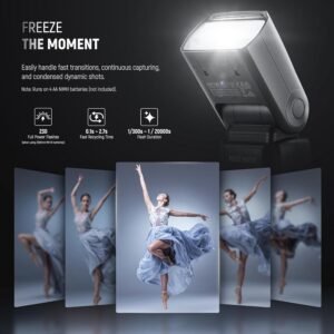 NEEWER NW700-N TTL Flash Speedlite compatible con cámaras Nikon DSLR, 1/8000s de sincronización de alta velocidad Speelight, salida 1/1-1/256