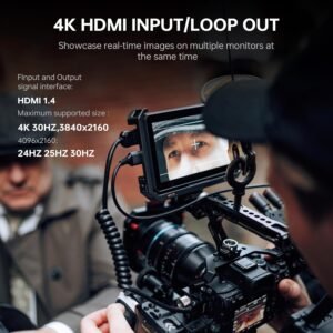 VILTROX DC-X2 2000Nits Monitor de campo de video, pantalla táctil de 6 pulgadas, 4K HDMI en cámara, monitor de video Full HD 1920x1080 Lut 3D, desfile RGB