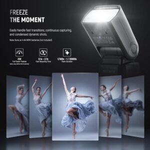 NEEWER NW700-C TTL Flash Speedlite compatible con cámaras Nikon DSLR, 1/8000s de sincronización de alta velocidad Speelight, salida 1/1-1/256