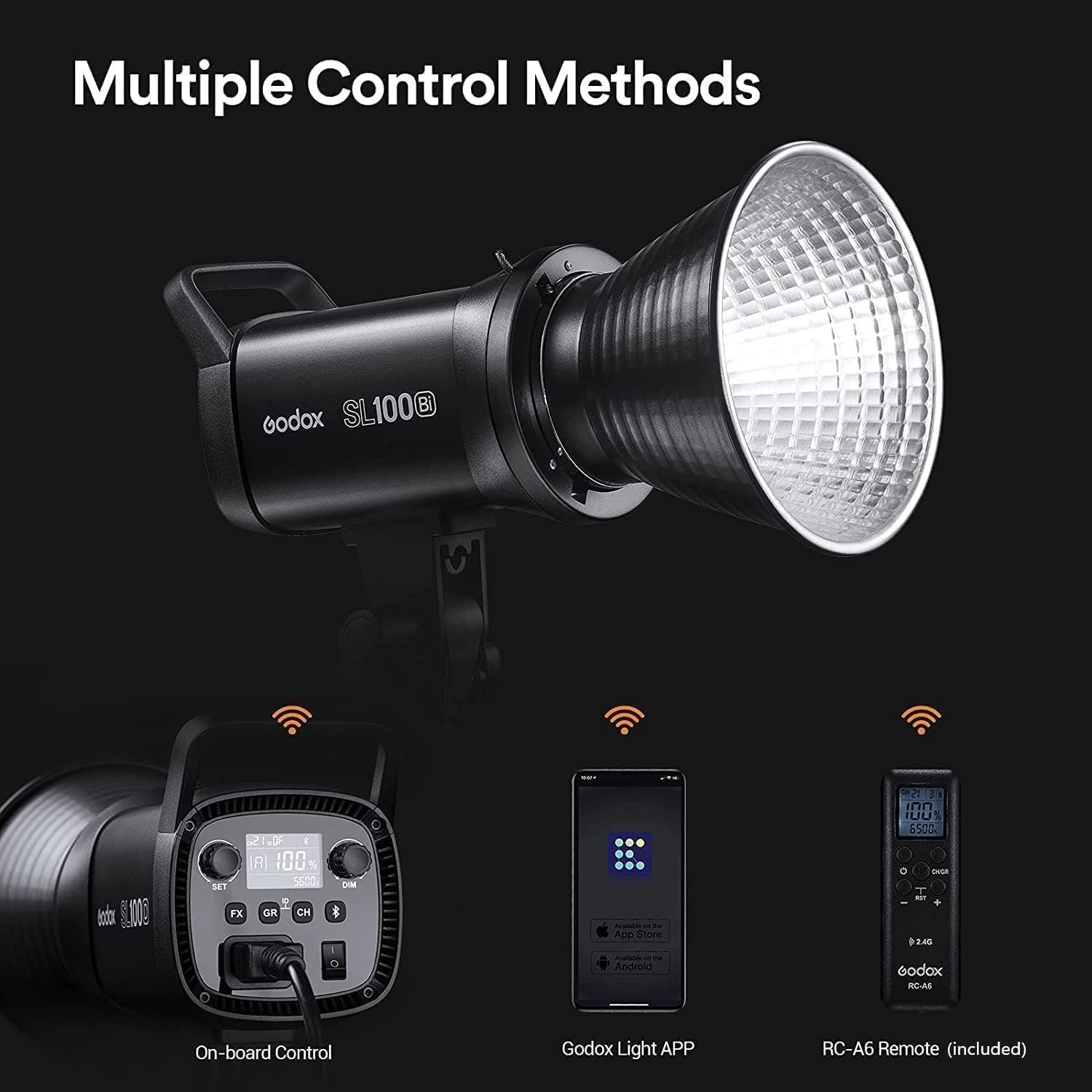 Godox SL100Bi, 100W, 32100Lux, 2800K-6500K - Image 5