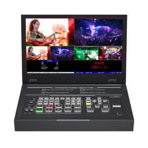 Switcher HDS9125,HDMI in x 4, DP in x 1, pantalla de 11.6''