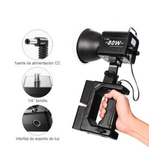 ZU80-Mini luz de fotografía portátil de 80W, Mini Bowen