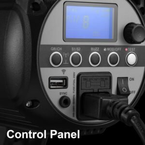 Godox SK300II-V Luz de flash de estudio mejorada 300Ws Power GN58 5600±200K